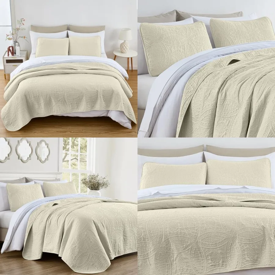 Austin 3-piece Oversized Bedspread Coverlet Set,Oversized, Lightweight, Fade Resist
Austin 3-piece Oversized Bedspread Coverlet Set,Oversized, Lightweight, Fade Resist