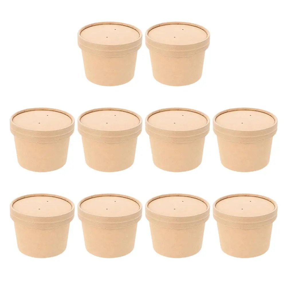 10 set 8oz Ice Cream Paper Cups Disposable Soup Bowls with Lids for Desserts Snacks Family Activities Smooth Touch
10 set 8oz Ice Cream Paper Cups Disposable Soup Bowls with Lids for Desserts Snacks Family Activities Smooth Touch