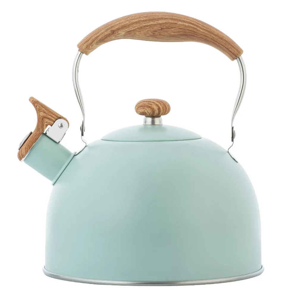 1Pcs Whistle Kettle Food Grade Stainless Steel 2.5L Wooden Handle Rapid Heating Teakettle for Home Cafe Hotel Whistle Teakettle
1Pcs Whistle Kettle Food Grade Stainless Steel 2.5L Wooden Handle Rapid Heating Teakettle for Home Cafe Hotel Whistle Teakettle
