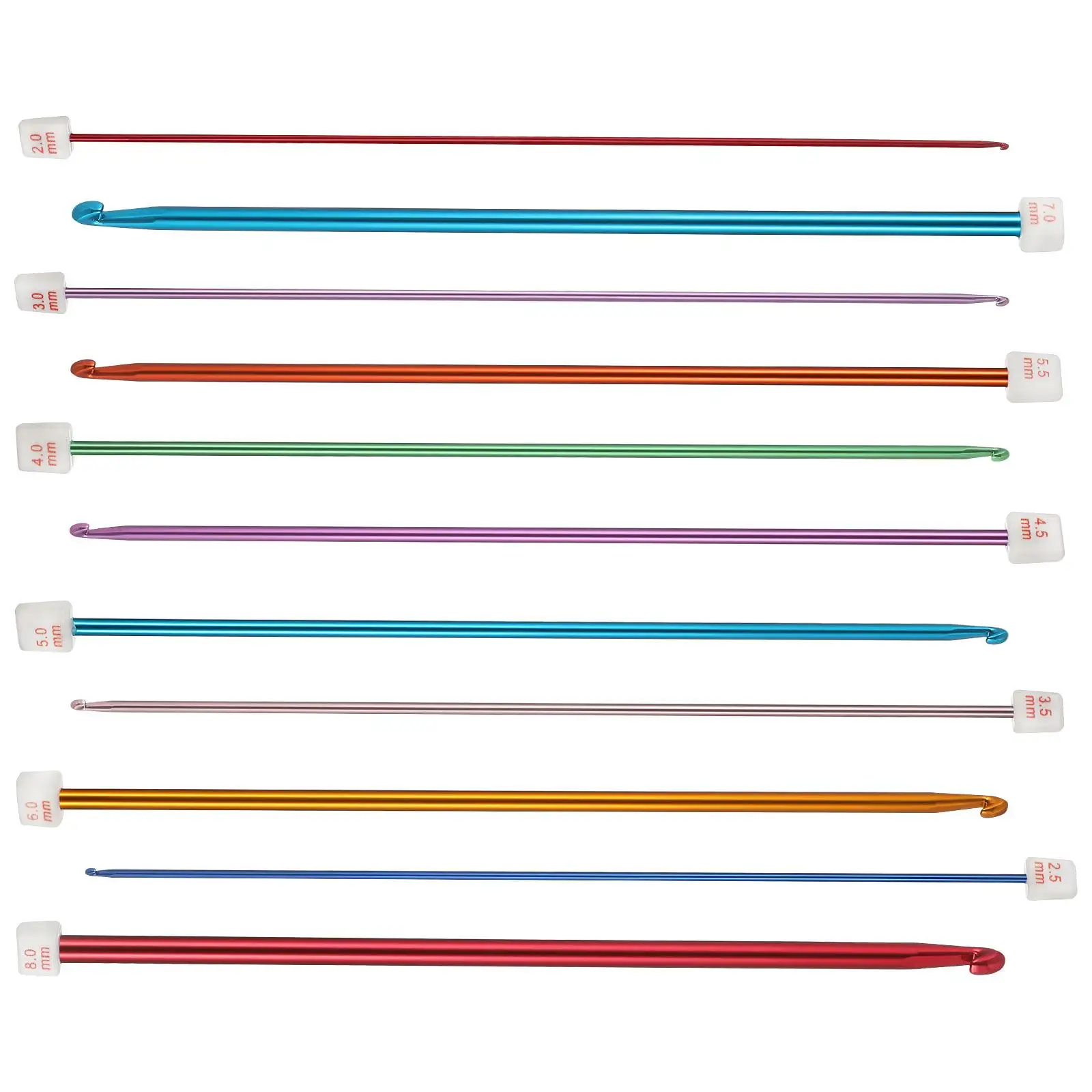 Crochet Knitting Jumbo Hooks Set Aluminum Oxide Sewing Tools Versatile Design Knitting Needles Set Sturdy Material
Crochet Knitting Jumbo Hooks Set Aluminum Oxide Sewing Tools Versatile Design Knitting Needles Set Sturdy Material