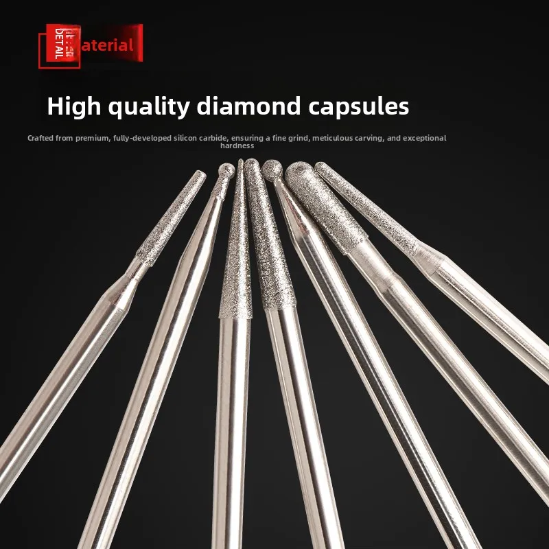 Diamond Grinding Needle Set / Jadeite Reaming Grinding Head / Jade Carving Needle / Diamond Sand Polishing Metal Polishing Rod
Diamond Grinding Needle Set / Jadeite Reaming Grinding Head / Jade Carving Needle / Diamond Sand Polishing Metal Polishing Rod