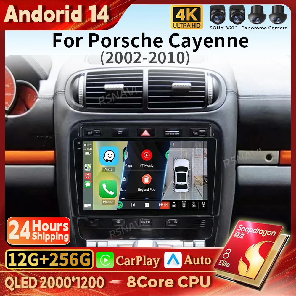 Android 14 Carplay Auto 2K Screen Car Radio Multimedia Player For Porsche Cayenne 2002-2012 DSP Autoradio Stereo 2din Head Unit
Android 14 Carplay Auto 2K Screen Car Radio Multimedia Player For Porsche Cayenne 2002-2012 DSP Autoradio Stereo 2din Head Unit