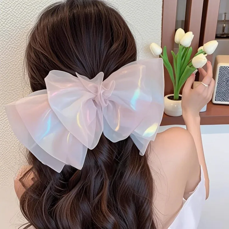 Mermaid Princess Bow Hair Clip Ethereal Spring Snap Hairpin for Back of Head 2025 Trendy Glamorous Hair Accessories for Women
Mermaid Princess Bow Hair Clip Ethereal Spring Snap Hairpin for Back of Head 2025 Trendy Glamorous Hair Accessories for Women