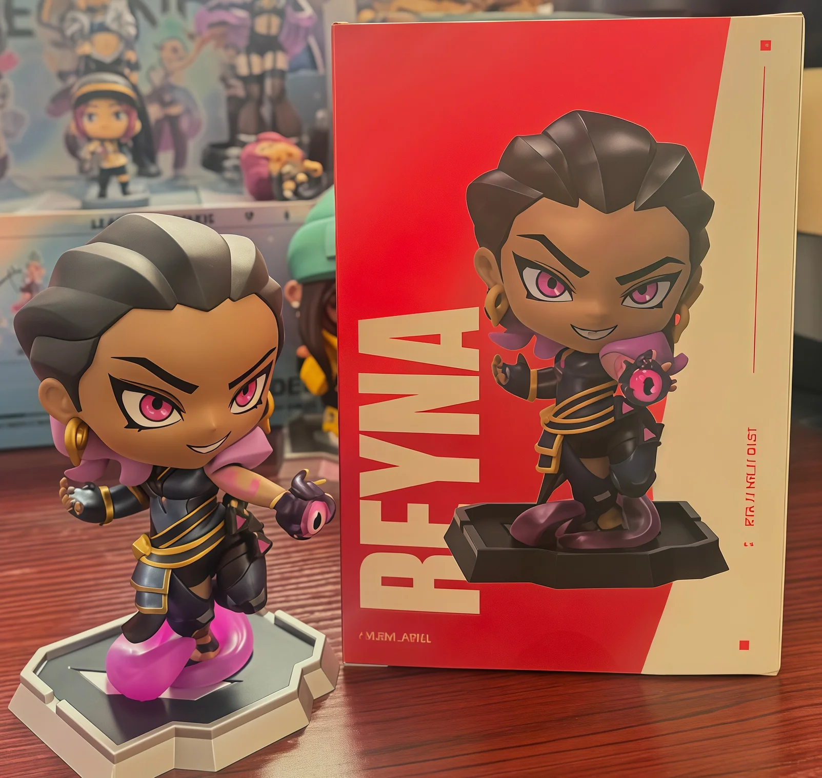 Valorant Chibi Reyna Figure Collectible Game Peripheral Pvc Figurine Desktop Decoration For Adult Game Fans Collection Display
Valorant Chibi Reyna Figure Collectible Game Peripheral Pvc Figurine Desktop Decoration For Adult Game Fans Collection Display