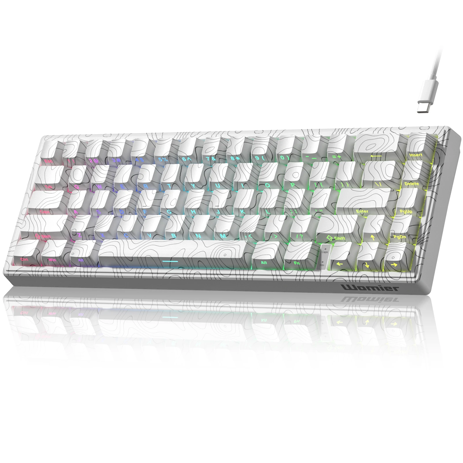 Womier M68 HE V2 Белый топографический быстрый триггер Rgb 60% Механическая клавиатура Магнитные переключатели Проводные игровые клавиатуры для Mac Win
Womier M68 HE V2 Белый топографический быстрый триггер Rgb 60% Механическая клавиатура Магнитные переключатели Проводные игровые клавиатуры для Mac Win