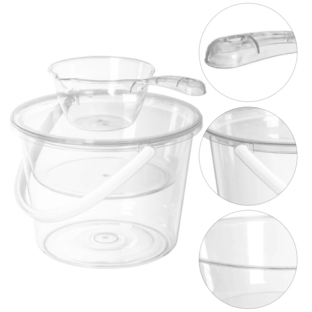 Transparent Foot Washing Bucket Set Large Capacity Water Plastic Bucket with Handle for Bath Beach Home Storage Cleaning
Transparent Foot Washing Bucket Set Large Capacity Water Plastic Bucket with Handle for Bath Beach Home Storage Cleaning