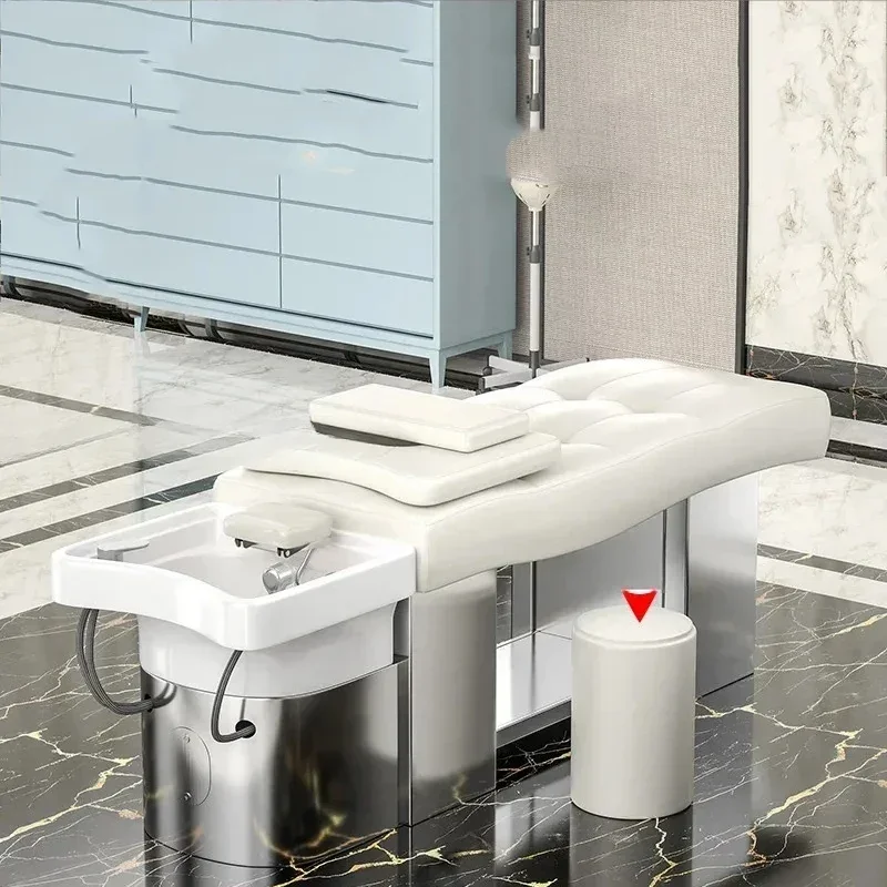 Water Circulation Shampoo Chair Therapy Steam Shower Head Hair Salon Equipment Chair Stylist moderm Furniture
Water Circulation Shampoo Chair Therapy Steam Shower Head Hair Salon Equipment Chair Stylist moderm Furniture