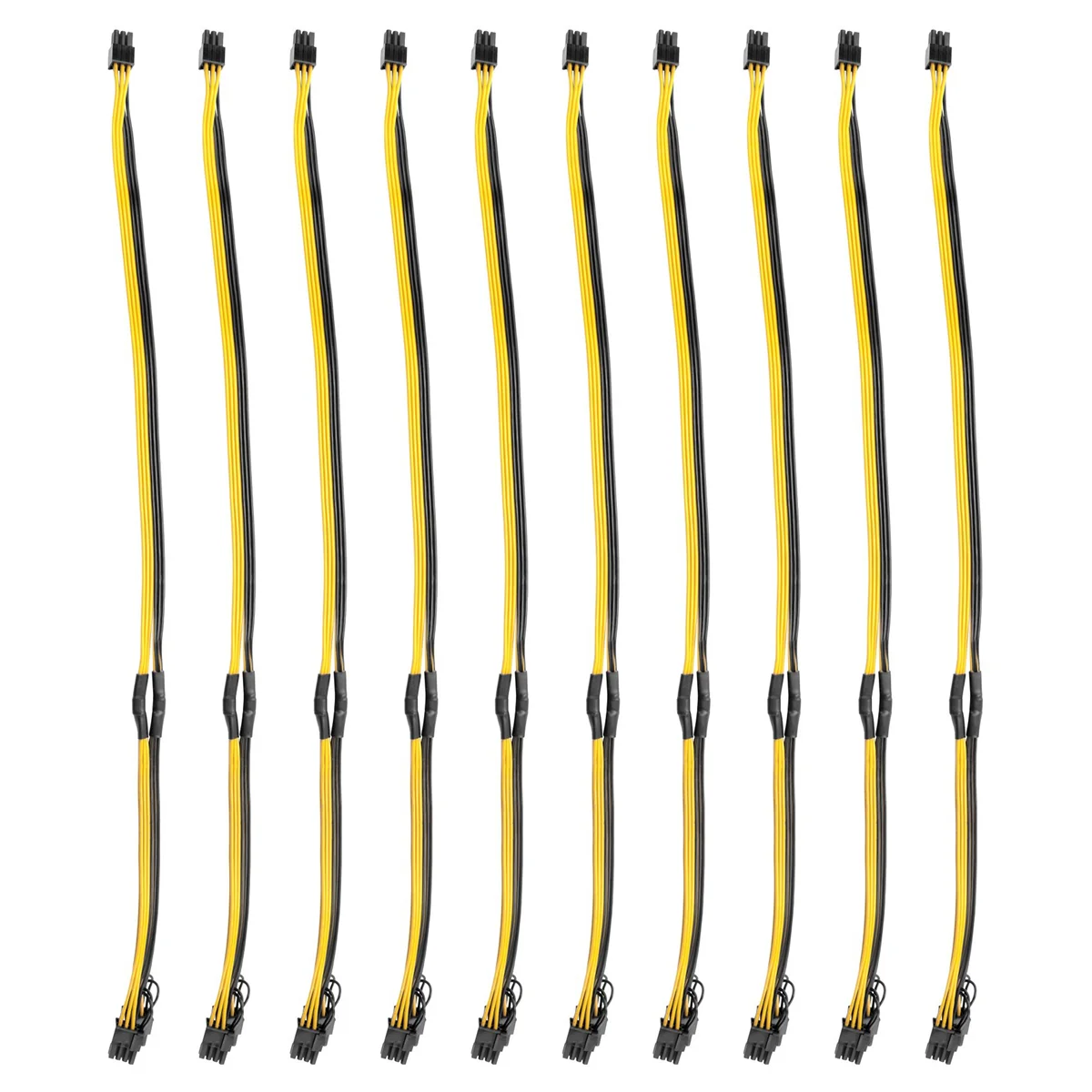 10Pcs PCI-E PCIE 6Pin to Dual 8Pin 6+2Pin Adapter Cable Graphics GPU Video Power Cable 16AWG+18AWG for Miner Mining
10Pcs PCI-E PCIE 6Pin to Dual 8Pin 6+2Pin Adapter Cable Graphics GPU Video Power Cable 16AWG+18AWG for Miner Mining