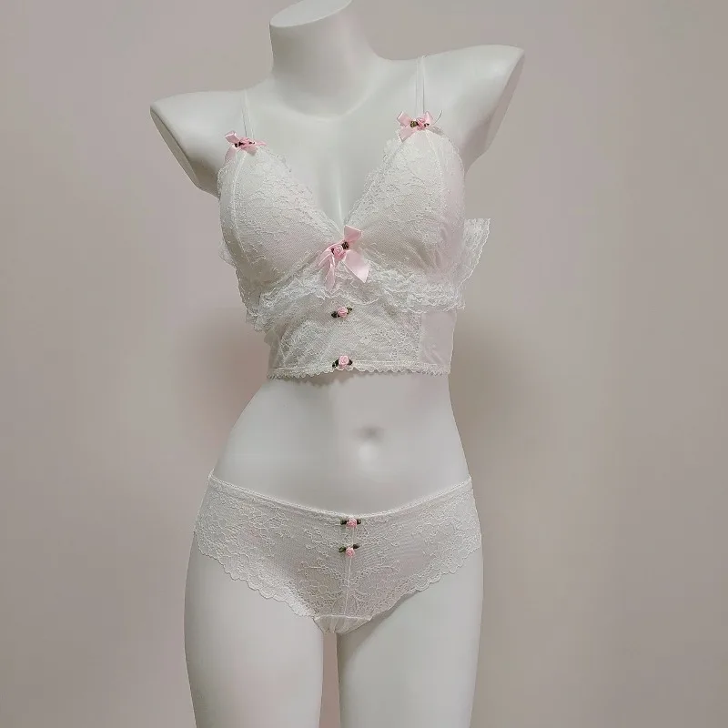 Cute Underwear French Lolita Girl Retro Women Sweet Lace Butterfly Lingerie See Through Bra and Panty Set Kawaii Bra Sets 2026
Cute Underwear French Lolita Girl Retro Women Sweet Lace Butterfly Lingerie See Through Bra and Panty Set Kawaii Bra Sets 2026
