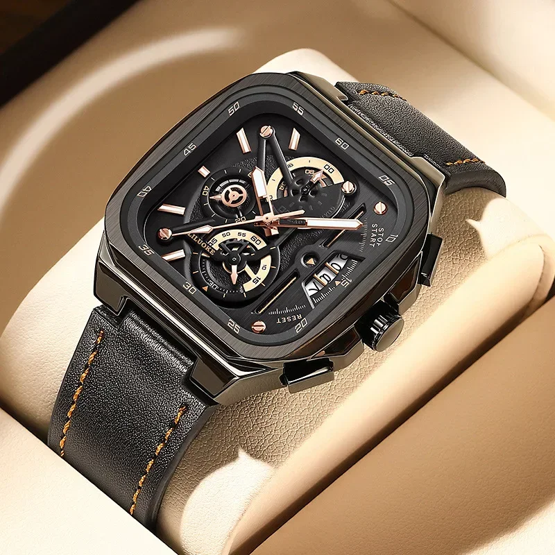 NEWWatch Мужские водонепроницаемые мужские часы Night Glow Квадратные мужские часы премиум-класса
NEWWatch Мужские водонепроницаемые мужские часы Night Glow Квадратные мужские часы премиум-класса