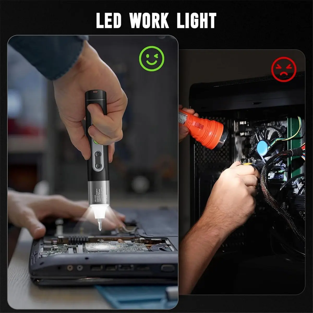 Беспроводная отвертка ABNH, совместимая с шестигранными битами 1/4 дюйма и 4 мм, 4 уровня крутящего момента, 3 режима освещения, перезаряжаемая батарея 1500 мАч
Беспроводная отвертка ABNH, совместимая с шестигранными битами 1/4 дюйма и 4 мм, 4 уровня крутящего момента, 3 режима освещения, перезаряжаемая батарея 1500 мАч