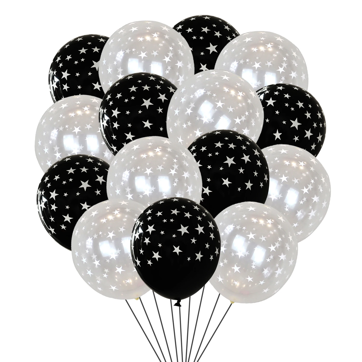 Black and White Star Printed Latex Balloons, Transparent Balloon, Birthday Decor, Wedding Party, Baby Shower, 20Pcs
Black and White Star Printed Latex Balloons, Transparent Balloon, Birthday Decor, Wedding Party, Baby Shower, 20Pcs