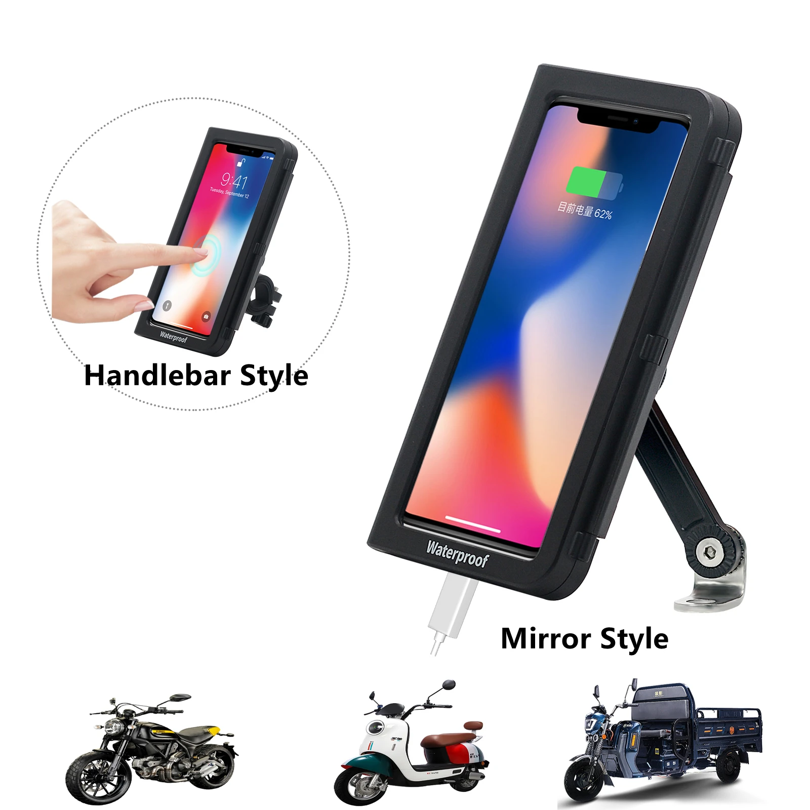 Motorcycle Phone Cell Support Handlebar Mount Aluminum Antivibration Waterproof Mobile Phone GPS Mirrors Holder Bike Bracket
Motorcycle Phone Cell Support Handlebar Mount Aluminum Antivibration Waterproof Mobile Phone GPS Mirrors Holder Bike Bracket