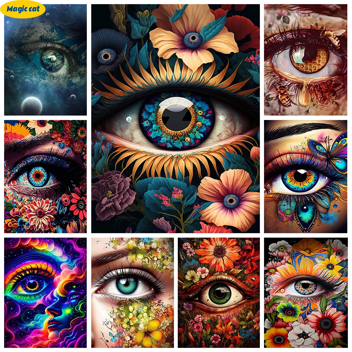 Fantasy Eyes DIY Diamond Painting Alternative Pop Art 5D Diamond Embroidery Rhinestone Cross Stitch Handmade Home Decor
Fantasy Eyes DIY Diamond Painting Alternative Pop Art 5D Diamond Embroidery Rhinestone Cross Stitch Handmade Home Decor