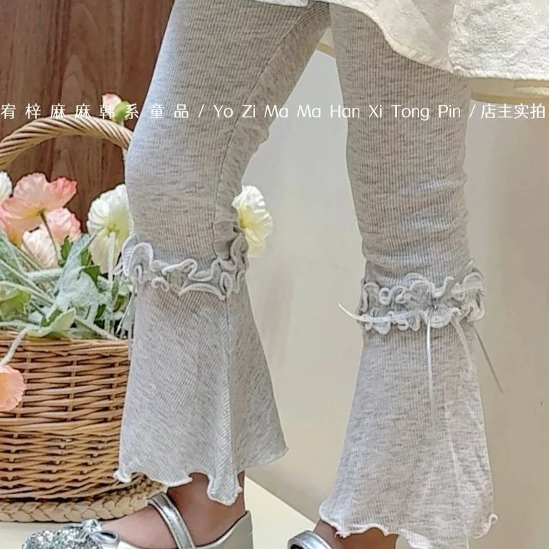 Girls Pants 2026 Spring and Summer New Children's Clothing Korean Style Girl Baby Lace Stretch Ice Silk Nine Minutes Pants
Girls Pants 2026 Spring and Summer New Children's Clothing Korean Style Girl Baby Lace Stretch Ice Silk Nine Minutes Pants