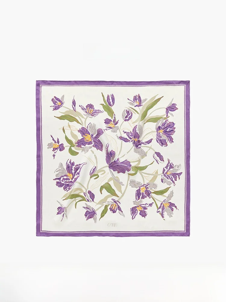 Xinuosichou Silk Scarf Floral Design Silk Square Scarf Women's High-End Feeling Versatile Fashionable Accessory
Xinuosichou Silk Scarf Floral Design Silk Square Scarf Women's High-End Feeling Versatile Fashionable Accessory