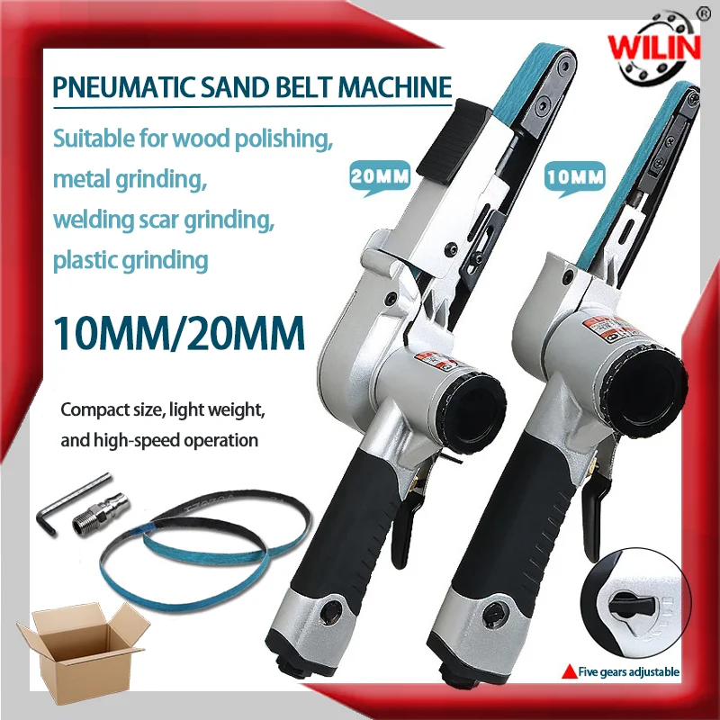 Air Belt Sander Mini Belt Sander for Woodworking_Metal Working Handheld All Angle Grinder Belt Grinder with 3 Sanding Belts
Air Belt Sander Mini Belt Sander for Woodworking_Metal Working Handheld All Angle Grinder Belt Grinder with 3 Sanding Belts