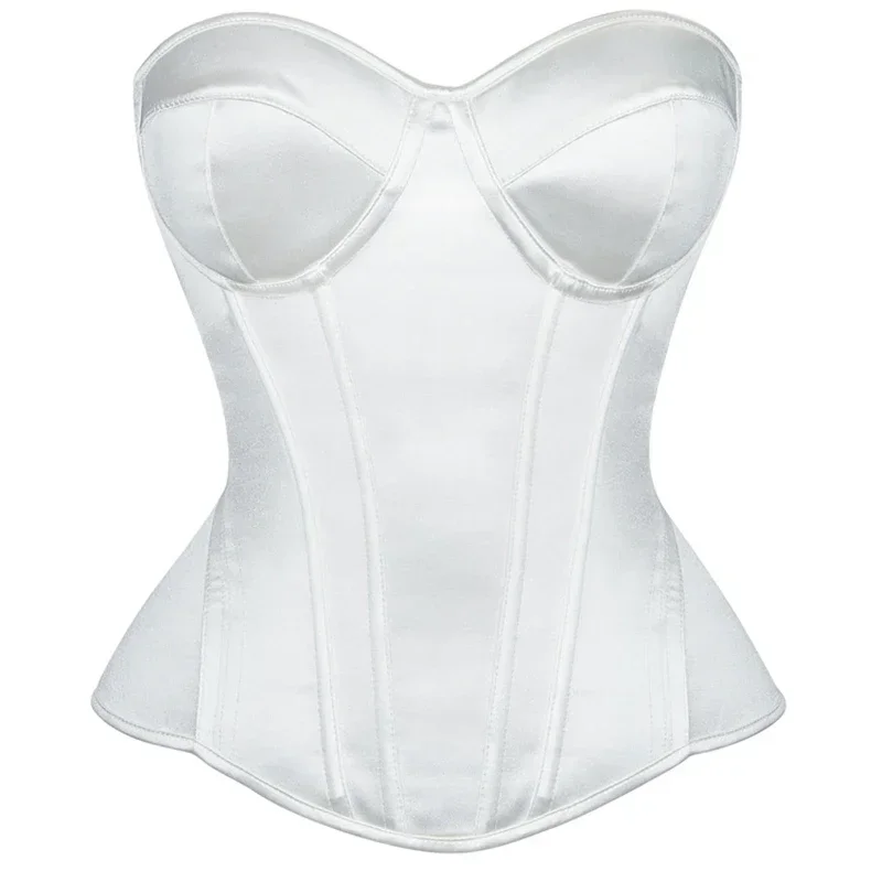 Women White Corset Tops Lace Up Sleeveless Overbust Gothic Steampunk Bustiers Body Shaper Lingerie Long Torso Clothes
Women White Corset Tops Lace Up Sleeveless Overbust Gothic Steampunk Bustiers Body Shaper Lingerie Long Torso Clothes