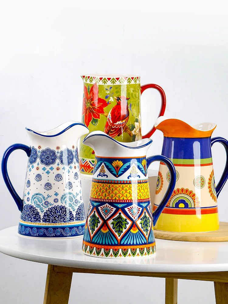Creative Large Capaci Cerc Water Pot Flower Vase Underglaze Painting American Sle Cold Water Pot Personali Decoratio...
Creative Large Capaci Cerc Water Pot Flower Vase Underglaze Painting American Sle Cold Water Pot Personali Decoratio...