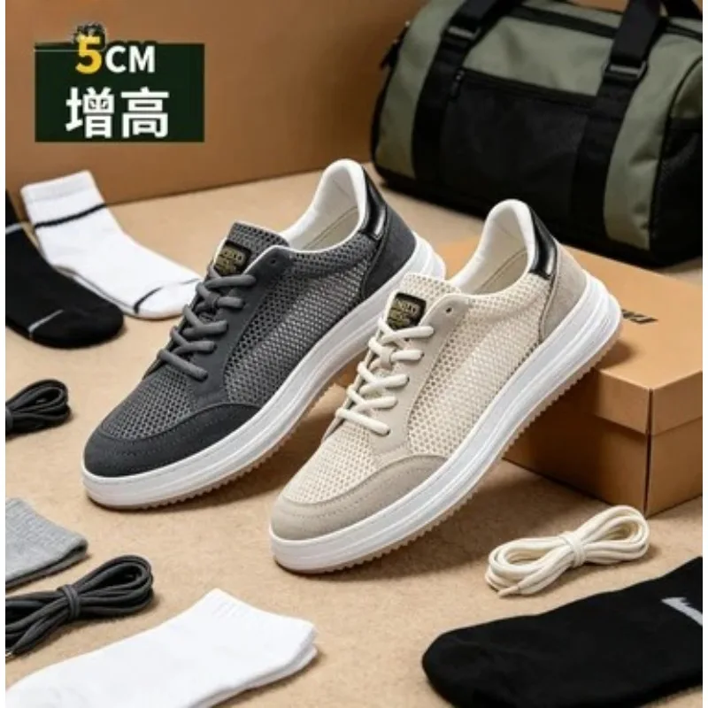 Men Casual Elevator Shoes Hidden 5CM Height Shoes For Male Summer Breathable Sports Lift Taller Men Heightening Shoes Size 38-45
Men Casual Elevator Shoes Hidden 5CM Height Shoes For Male Summer Breathable Sports Lift Taller Men Heightening Shoes Size 38-45