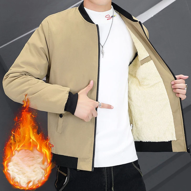 Thin/Thick Men's Down Jacket Baseball Uniform Outwear Thick Velvet Streetwear Winter Clothing Casual Loose Coat For Men
Thin/Thick Men's Down Jacket Baseball Uniform Outwear Thick Velvet Streetwear Winter Clothing Casual Loose Coat For Men