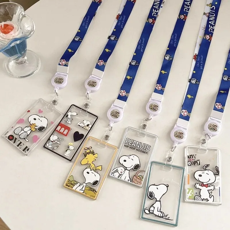 Cute Snoopy Transparent Card Sleeves Student Campus Hanging Neck Bag Card Holder Lanyard Cartoon Id Card Meal Cards Case Gifts
Cute Snoopy Transparent Card Sleeves Student Campus Hanging Neck Bag Card Holder Lanyard Cartoon Id Card Meal Cards Case Gifts