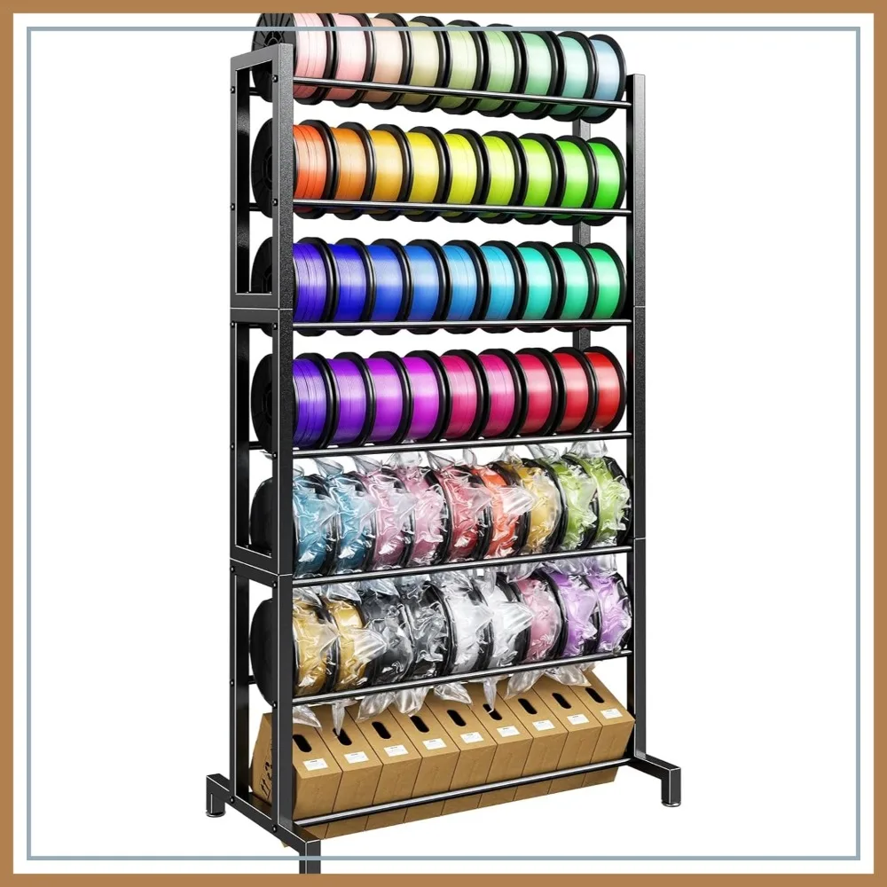 7-Tier 3D Printer Filament Storage Rack, Heavy Duty Holds 63 Spools, Multi-Layer Shelf for Home Office Workshop
7-Tier 3D Printer Filament Storage Rack, Heavy Duty Holds 63 Spools, Multi-Layer Shelf for Home Office Workshop