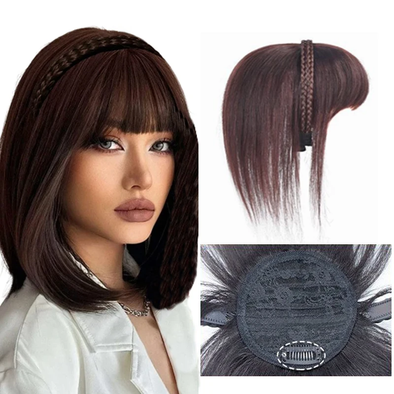 H&STAR Synthetic Bangs Headband Hair Extension Fake Fringe Natural Hair Clip on Hairpieces Women Invisible Natural Clip
H&STAR Synthetic Bangs Headband Hair Extension Fake Fringe Natural Hair Clip on Hairpieces Women Invisible Natural Clip
