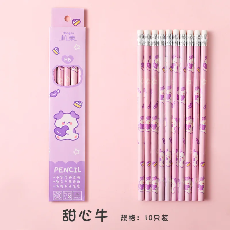 10Pcs/box Hb Sketch Drawing Pencils Student School Drawing Supplies Cute Stationery Pencils with Eraser
10Pcs/box Hb Sketch Drawing Pencils Student School Drawing Supplies Cute Stationery Pencils with Eraser