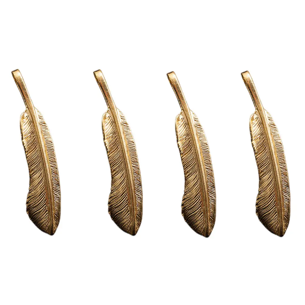 4pcs Decor Brass Plume Shape Pendant DIY Key Hanging Adornment Jewelry Accessories Desktop Keychain Pendants Charm
4pcs Decor Brass Plume Shape Pendant DIY Key Hanging Adornment Jewelry Accessories Desktop Keychain Pendants Charm