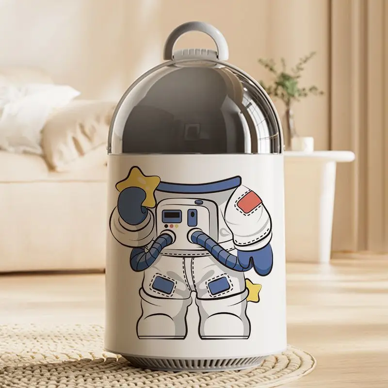Astronaut creative large capacity garbage bin Household kitchen trash can Bedroom toilet with lid and absorbent tissue bucket
Astronaut creative large capacity garbage bin Household kitchen trash can Bedroom toilet with lid and absorbent tissue bucket