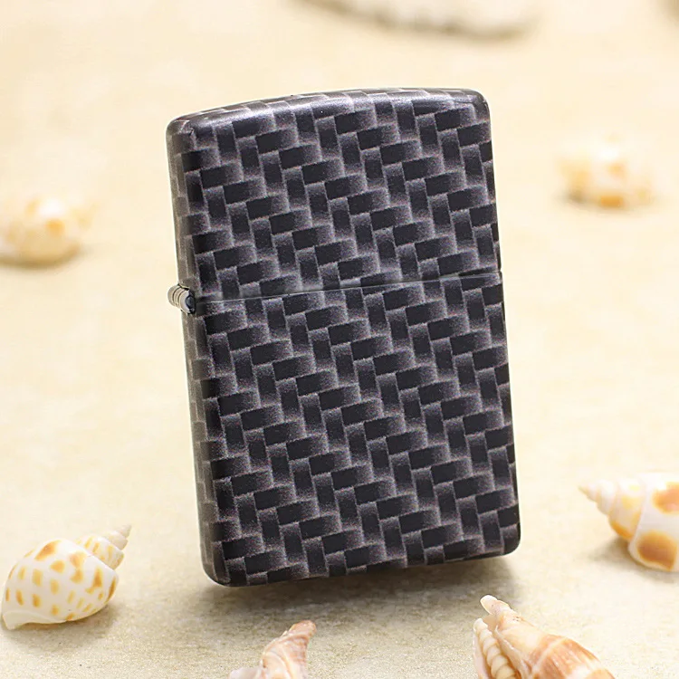 Genuine Zippo oil lighter Carbon fiber texture copper windproof cigarette Kerosene lighters Gift with anti-counterfeiting code
Genuine Zippo oil lighter Carbon fiber texture copper windproof cigarette Kerosene lighters Gift with anti-counterfeiting code