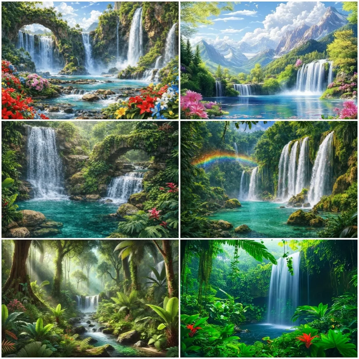 Natural Scenery Waterfall Background Forest Mountains Flower Party Decor Banner Portrait Photography Backdrop Props Home Decor
Natural Scenery Waterfall Background Forest Mountains Flower Party Decor Banner Portrait Photography Backdrop Props Home Decor