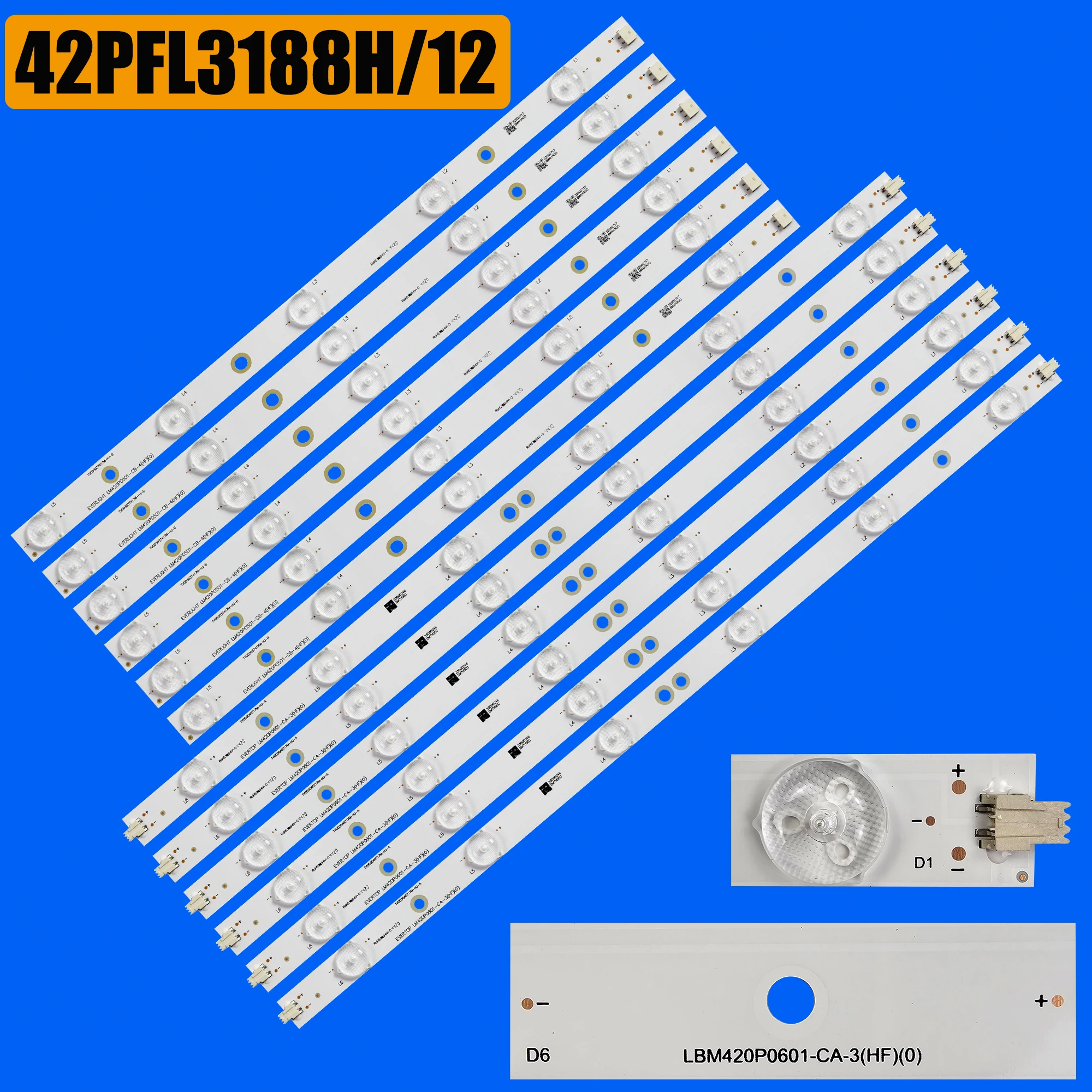 LED for LBM420P0601-CA-3 LBM420P0501-CB-4 42pfl3208t/60 42PFL3188H/12 42PFL3218K 42PFL3018T/60 42PFL3008D/60 42PFL3208K
LED for LBM420P0601-CA-3 LBM420P0501-CB-4 42pfl3208t/60 42PFL3188H/12 42PFL3218K 42PFL3018T/60 42PFL3008D/60 42PFL3208K