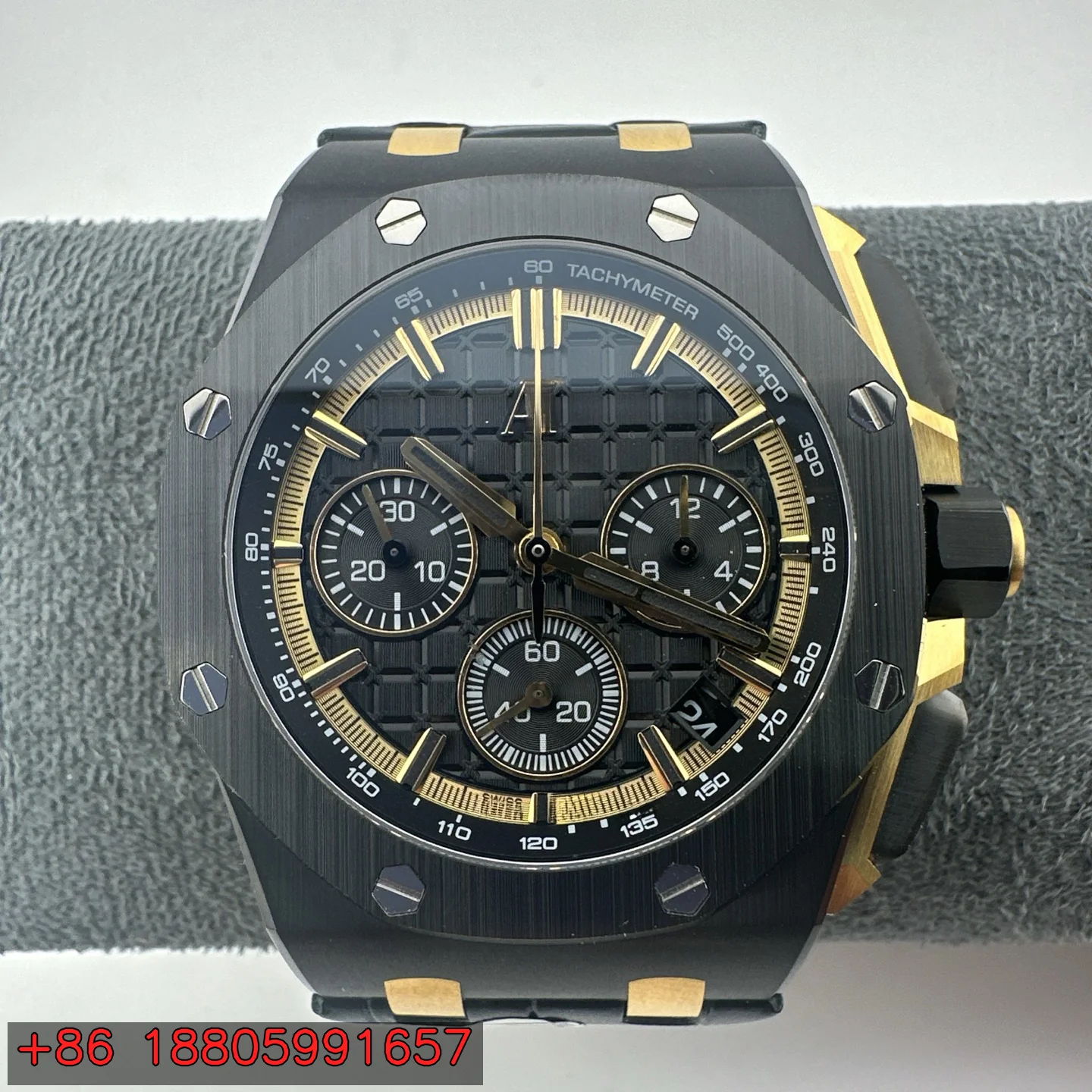 43mm Automatic Self-Wind Mechanical Chronograph Watch 7750 Movement Stainless Steel Case Ceramic Bezel Leather Strap Sapphire Crystal Date 15.6mm Thick
43mm Automatic Self-Wind Mechanical Chronograph Watch 7750 Movement Stainless Steel Case Ceramic Bezel Leather Strap Sapphire Crystal Date 15.6mm Thick