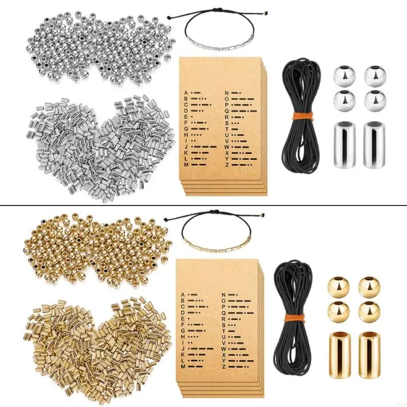 A52E Copper Bead Morse Code Woven Card Bracelet Europe and America Adjustable Hand Strap Diy Beads for Jewelry Making
A52E Copper Bead Morse Code Woven Card Bracelet Europe and America Adjustable Hand Strap Diy Beads for Jewelry Making