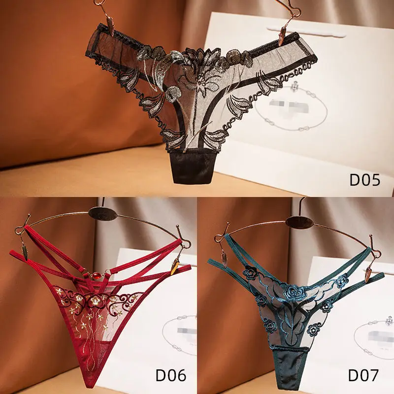 1 Pack Women's Sexy Lace Transparent Coquettish Underwear Embroidered Low Waist Temptation Women T-Shaped Panties Sexy Lingerie
1 Pack Women's Sexy Lace Transparent Coquettish Underwear Embroidered Low Waist Temptation Women T-Shaped Panties Sexy Lingerie