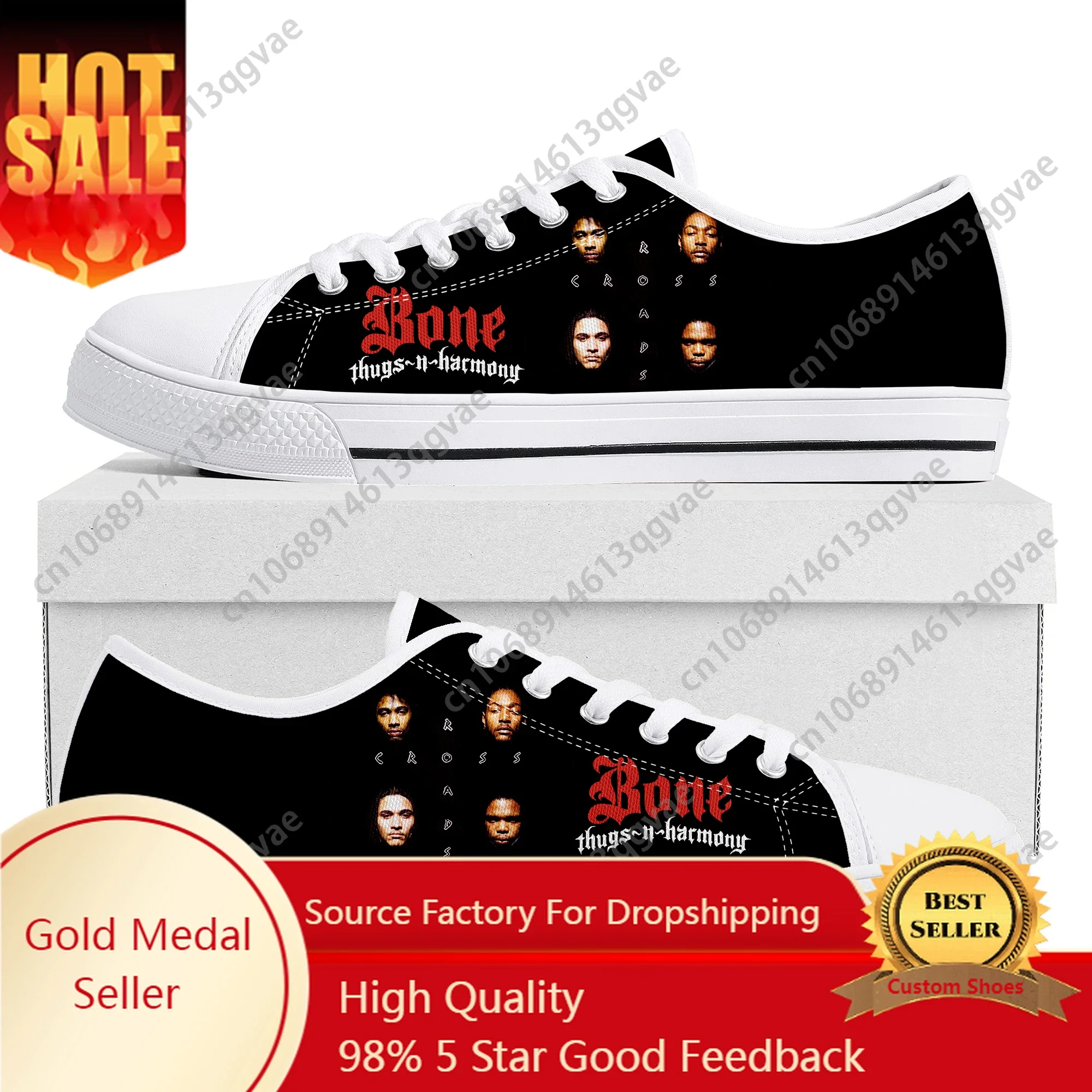 Bone Band Thugs Music N Rap Harmony Low Top Sneakers Womens Mens Teenager High Quality Shoes Custom Canvas Sneaker Couple Shoe
Bone Band Thugs Music N Rap Harmony Low Top Sneakers Womens Mens Teenager High Quality Shoes Custom Canvas Sneaker Couple Shoe
