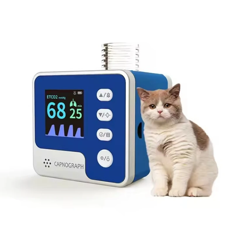 Portable Veterinary Monitoring Device End-Tidal Capnograph with PET VET EtCO2 Sensor for Vital Sign Monitoring in Pets
Portable Veterinary Monitoring Device End-Tidal Capnograph with PET VET EtCO2 Sensor for Vital Sign Monitoring in Pets