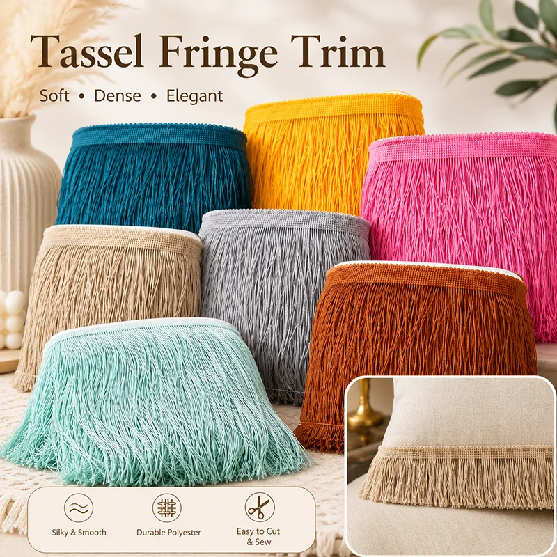 10Yards 10-30cm Polyester Tassel Fringe Trim for Curtain Sofa Cushion Furniture Decor DIY Sewing Lace Craft Ribbon Accessories
10Yards 10-30cm Polyester Tassel Fringe Trim for Curtain Sofa Cushion Furniture Decor DIY Sewing Lace Craft Ribbon Accessories