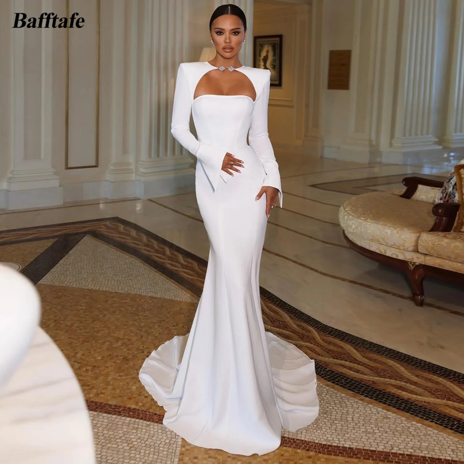 Индивидуальное свадебное платье Bafftafe в стиле русалки, белое, с длинными рукавами, без спинки, для выпускного вечера, женское, для торжественных мероприятий и вечеринок
Индивидуальное свадебное платье Bafftafe в стиле русалки, белое, с длинными рукавами, без спинки, для выпускного вечера, женское, для торжественных мероприятий и вечеринок