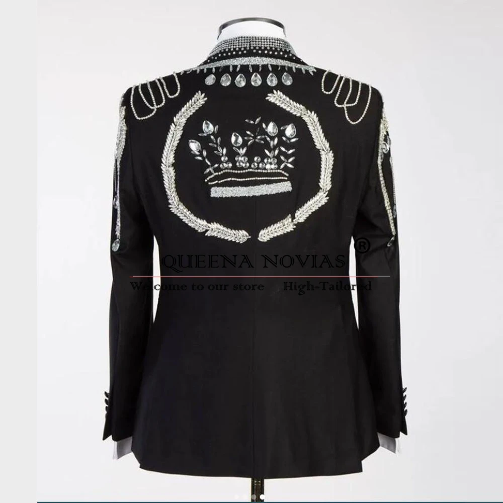 Luxury Gemstones Suits Men Formal Party Single Breasted Wedding Groom Tuxedos Customized Male Fashion Dinner Party Prom Blazers
Luxury Gemstones Suits Men Formal Party Single Breasted Wedding Groom Tuxedos Customized Male Fashion Dinner Party Prom Blazers