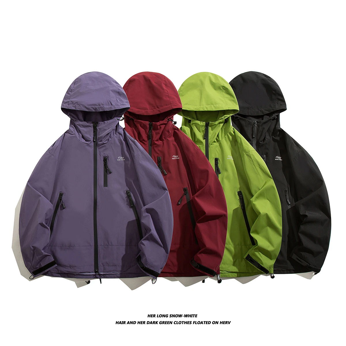 Autumn and Winter Men's Solid Color Windproof and Waterproof Hooded Jacket with Multiple Pockets Loose Fitting Men's Clothing
Autumn and Winter Men's Solid Color Windproof and Waterproof Hooded Jacket with Multiple Pockets Loose Fitting Men's Clothing