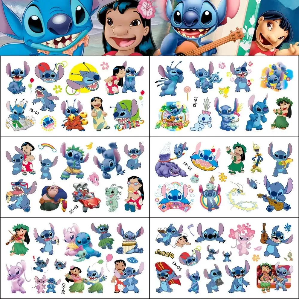 6Pcs Stitch Tattoo Stickers Waterproof Cute Sticker Funny Kids Girls Christmas Birthday Gift Reward Toy
6Pcs Stitch Tattoo Stickers Waterproof Cute Sticker Funny Kids Girls Christmas Birthday Gift Reward Toy