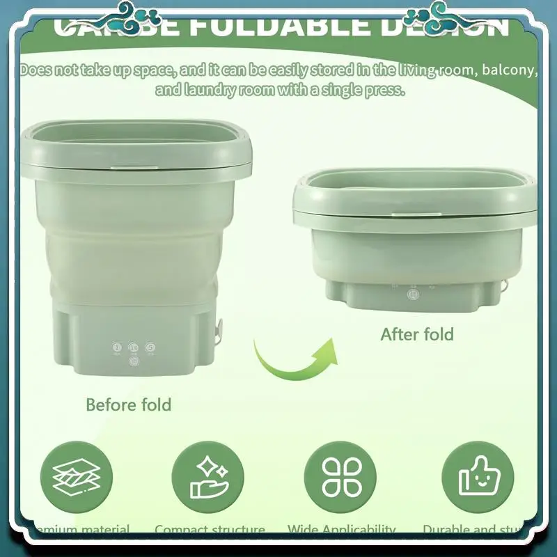 Premium Folding Washing Machine With Dryer Bucket For Clothes Socks Underwear Cleaning Washer Mini
Premium Folding Washing Machine With Dryer Bucket For Clothes Socks Underwear Cleaning Washer Mini