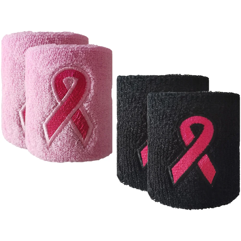 4 Pcs Ribbon Wristbands Breast Cancer Fitness Protectors Absorb Sweat Sweat-absorbing Braces Supports for Sports
4 Pcs Ribbon Wristbands Breast Cancer Fitness Protectors Absorb Sweat Sweat-absorbing Braces Supports for Sports
