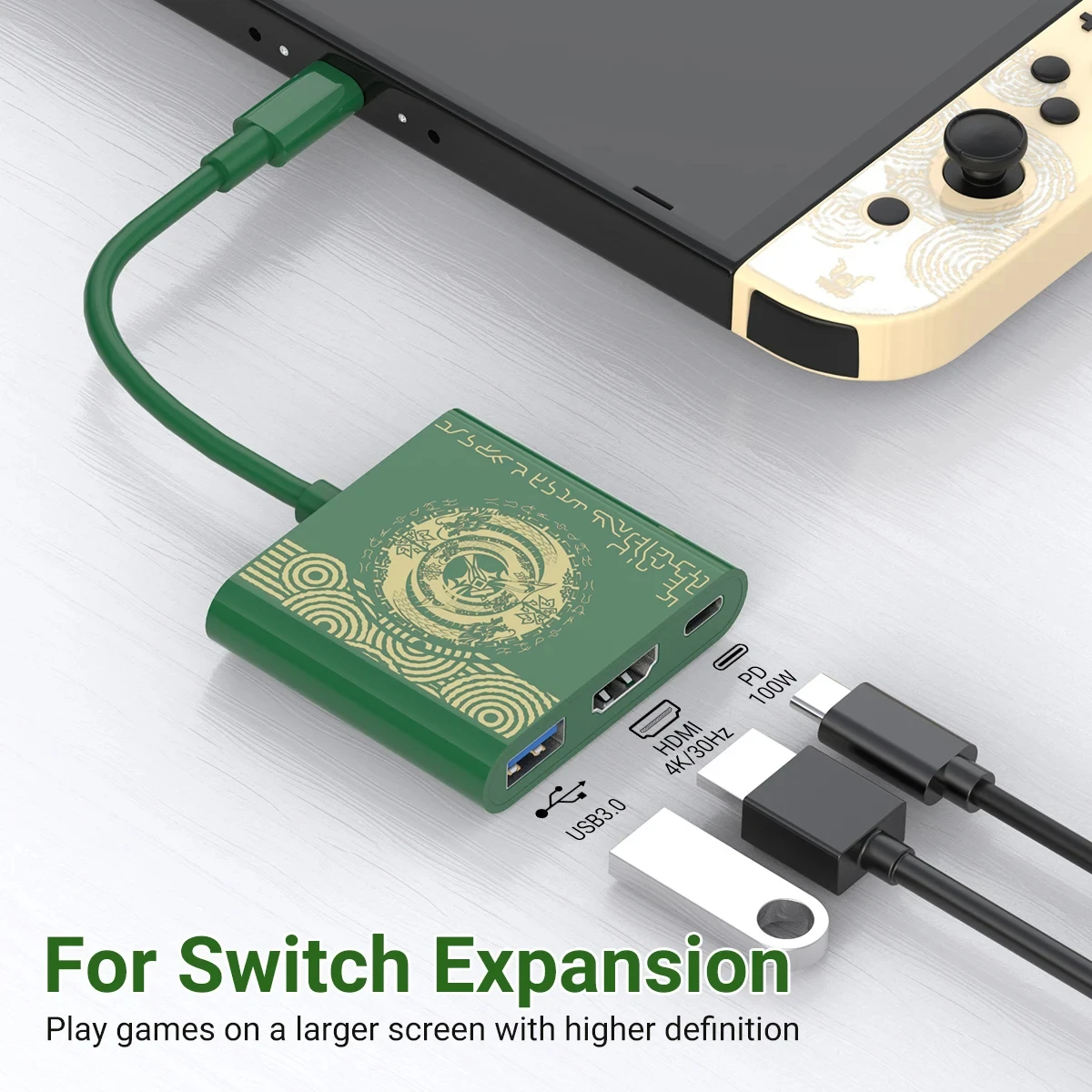 Portable Nintendo For Switch Docking Station USB-C Hub Multi-port Adapter with PD 100W Charging For Steam Deck Phone iPad Laptop
Portable Nintendo For Switch Docking Station USB-C Hub Multi-port Adapter with PD 100W Charging For Steam Deck Phone iPad Laptop