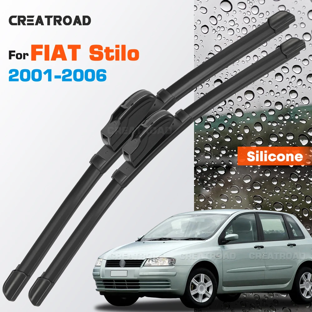 Silicone Wiper Blades Fit For FIAT Stilo 2001-2006 Coated Silent HD Wear-Resistant Car Windshield Wipers 22"+19"
Silicone Wiper Blades Fit For FIAT Stilo 2001-2006 Coated Silent HD Wear-Resistant Car Windshield Wipers 22"+19"
