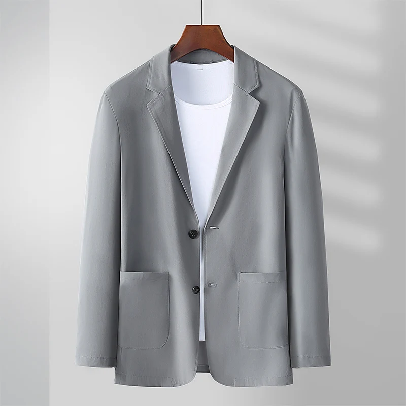 Summer Handsome Trend Fashion Thin Sunscreen Suit Men's Top Ice Silk Spring Summer Leisure Small Suit Elastic Coat
Summer Handsome Trend Fashion Thin Sunscreen Suit Men's Top Ice Silk Spring Summer Leisure Small Suit Elastic Coat