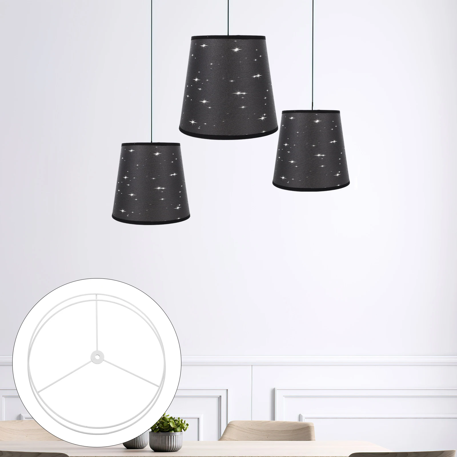 1 Set Lampshade Frame Diy Iron Chandelier Bracket For Ceiling Light Pendant Lamp Round Holder Lighting Accessory
1 Set Lampshade Frame Diy Iron Chandelier Bracket For Ceiling Light Pendant Lamp Round Holder Lighting Accessory